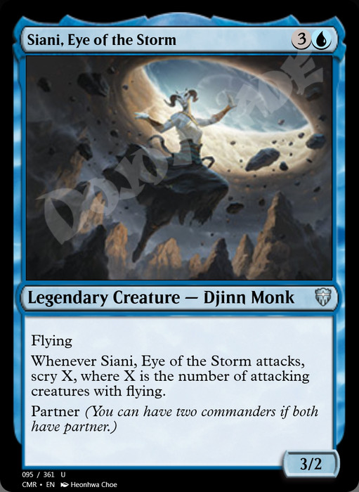 Siani, Eye of the Storm