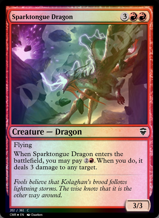 Sparktongue Dragon FOIL