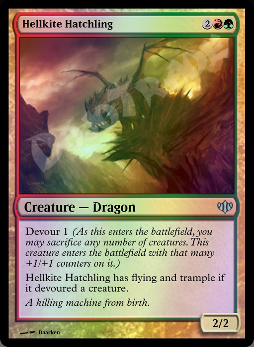 Hellkite Hatchling FOIL