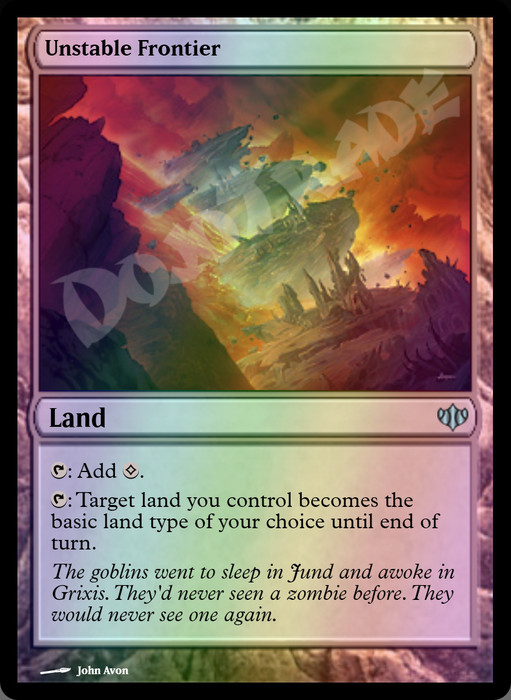 Unstable Frontier FOIL