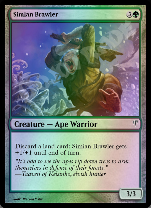 Simian Brawler FOIL