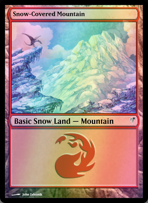 Snow-Covered Mountain FOIL