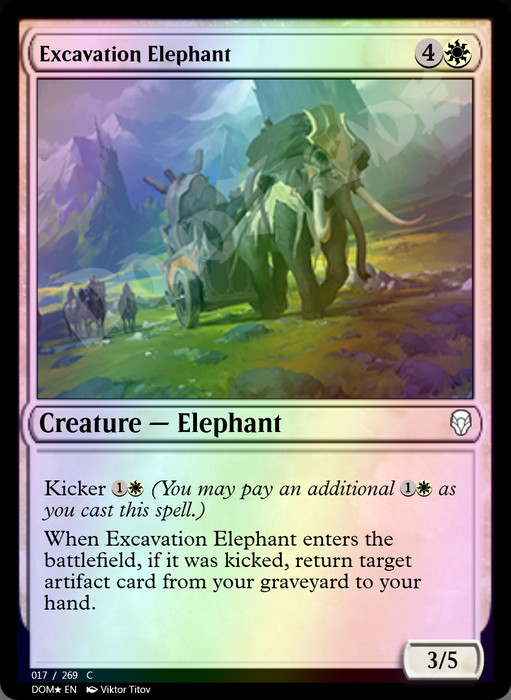 Excavation Elephant FOIL