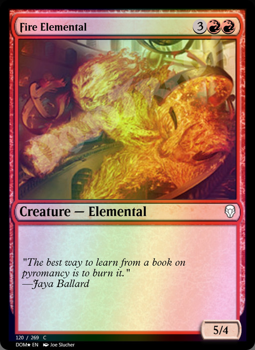 Fire Elemental FOIL