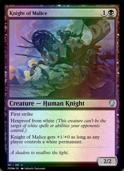 Knight of Malice FOIL