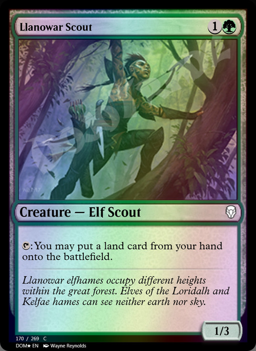 Llanowar Scout FOIL