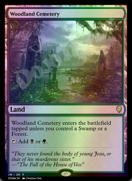 Woodland Cemetery FOIL