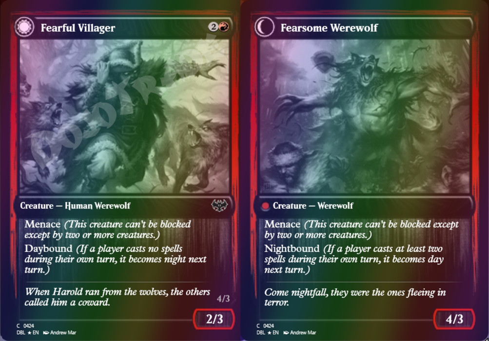 Fearful Villager FOIL