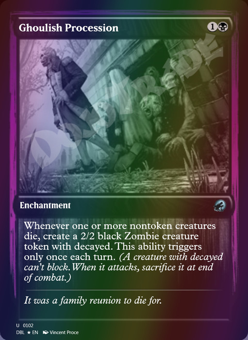 Ghoulish Procession FOIL