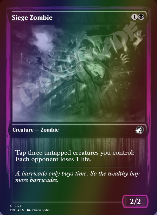 Siege Zombie FOIL