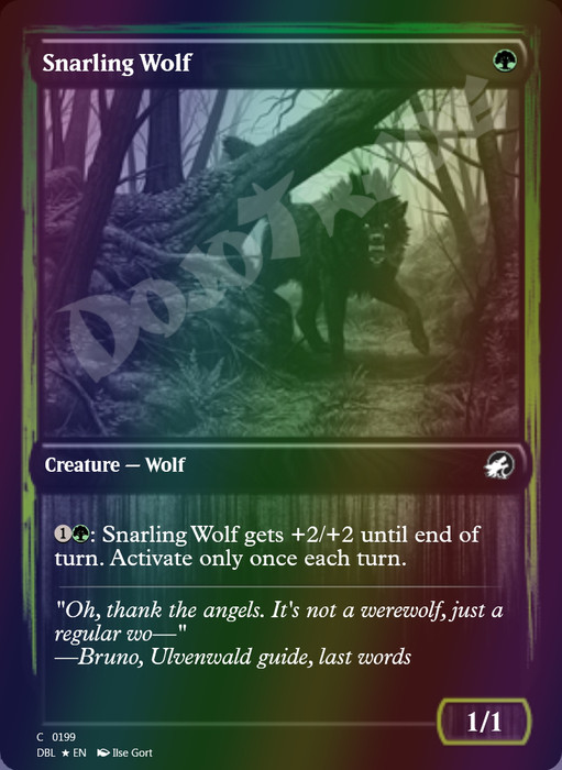 Snarling Wolf (#199) FOIL