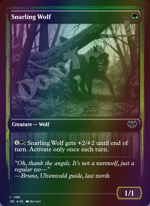 Snarling Wolf (#486) FOIL