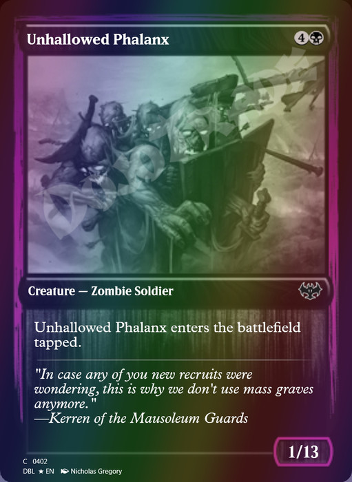 Unhallowed Phalanx FOIL