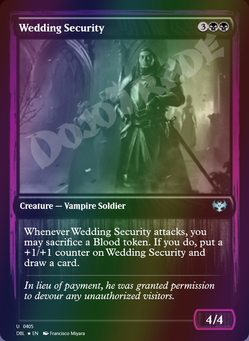 Wedding Security FOIL