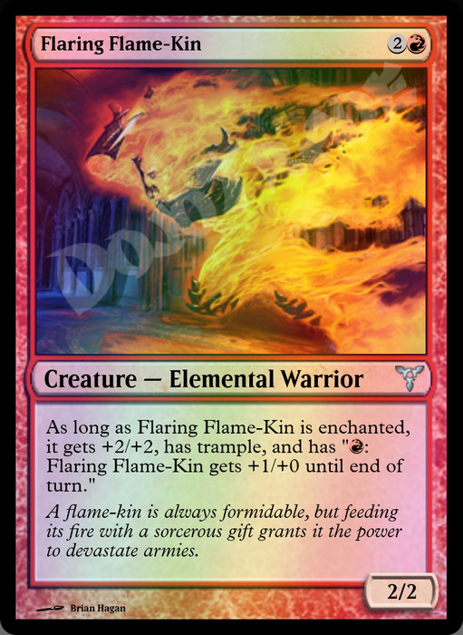 Flaring Flame-Kin FOIL