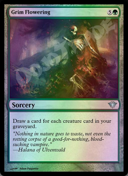 Grim Flowering FOIL