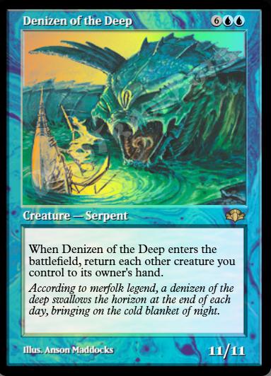 Denizen of the Deep (Retro Frame) FOIL