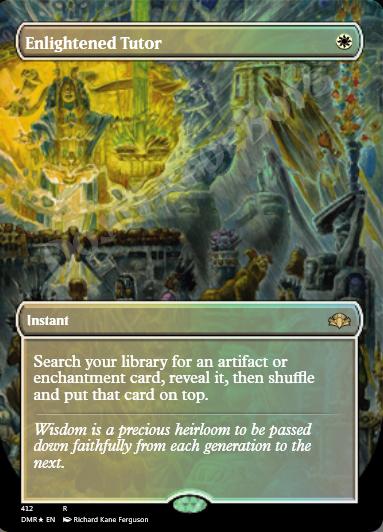 Enlightened Tutor (Borderless) FOIL