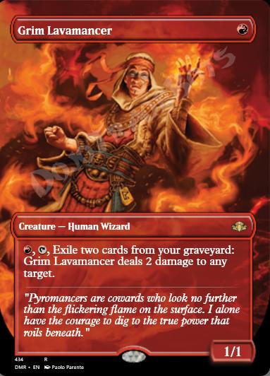 Grim Lavamancer (Borderless)