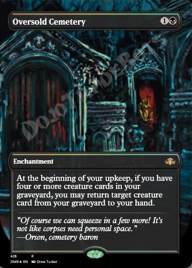 Oversold Cemetery (Borderless) FOIL