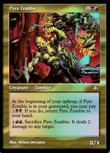 Pyre Zombie (Retro Frame) FOIL