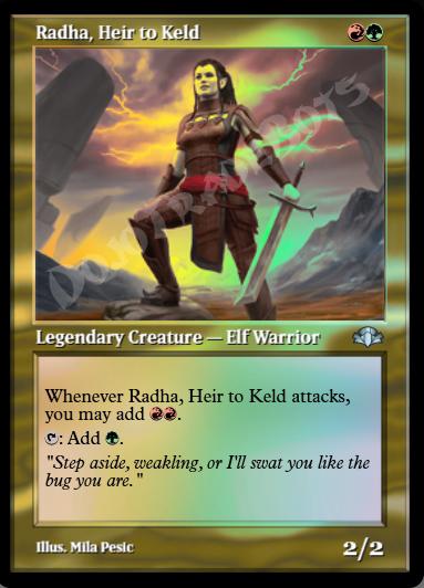 Radha, Heir to Keld (Retro Frame) FOIL