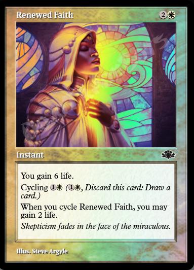 Renewed Faith (Retro Frame) FOIL