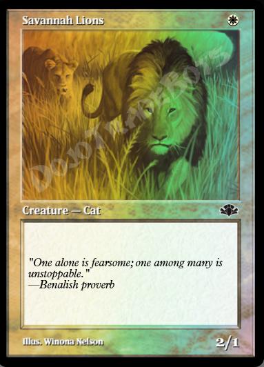 Savannah Lions (Retro Frame) FOIL