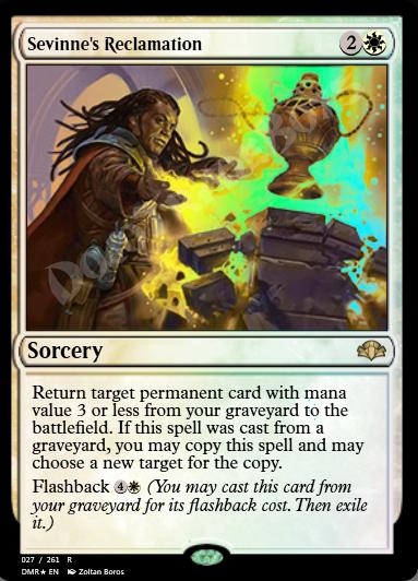 Sevinne's Reclamation FOIL