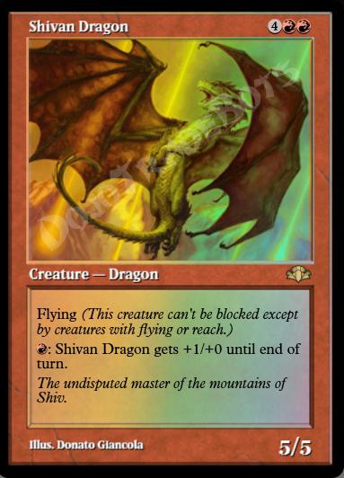 Shivan Dragon (Retro Frame) FOIL