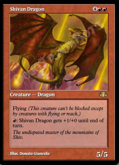 Shivan Dragon (Retro Frame)