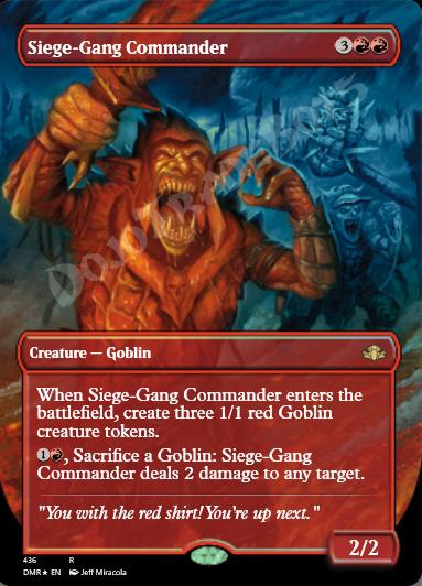 Siege-Gang Commander (Borderless) FOIL