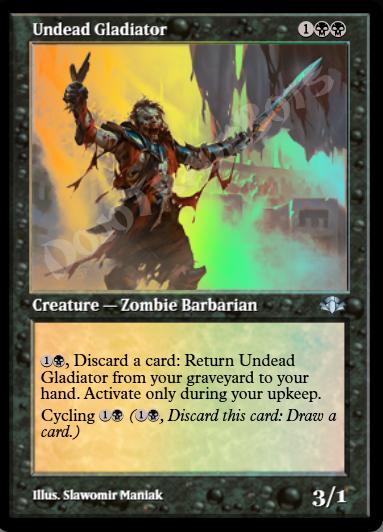 Undead Gladiator (Retro Frame) FOIL