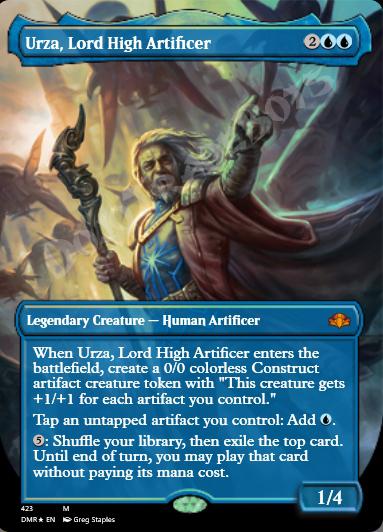 Urza, Lord High Artificer (Borderless) FOIL