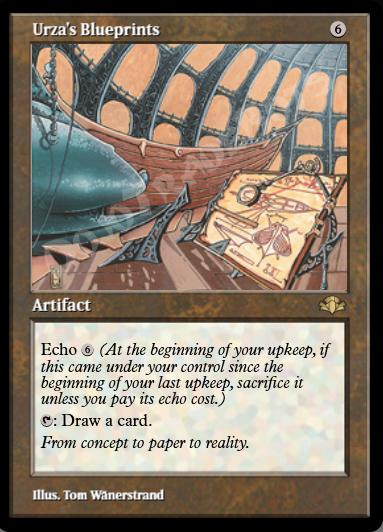 Urza's Blueprints (Retro Frame)