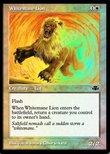 Whitemane Lion (Retro Frame) FOIL