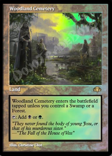 Woodland Cemetery (Retro Frame) FOIL