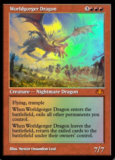 Worldgorger Dragon (Retro Frame) FOIL