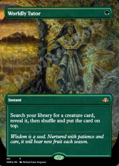 Worldly Tutor (Borderless) FOIL