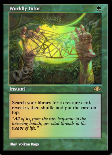 Worldly Tutor (Retro Frame) FOIL