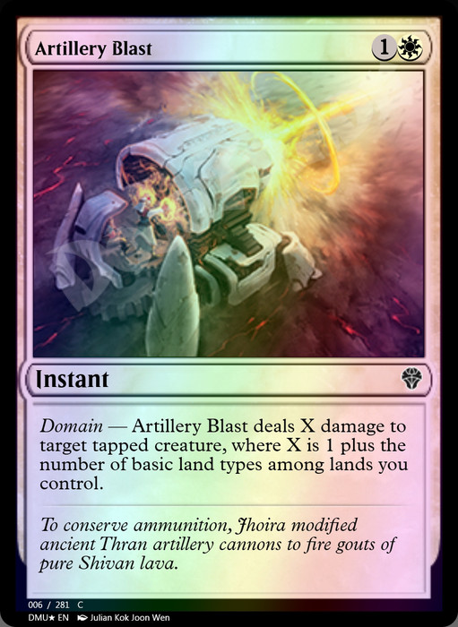 Artillery Blast FOIL