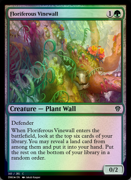 Floriferous Vinewall FOIL