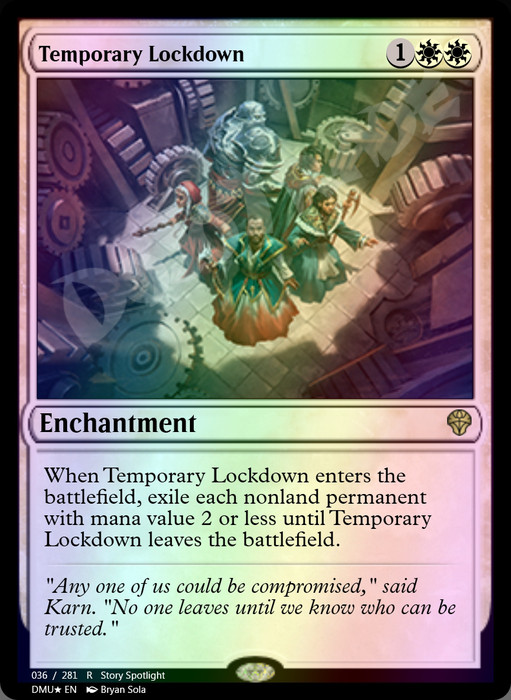 Temporary Lockdown FOIL