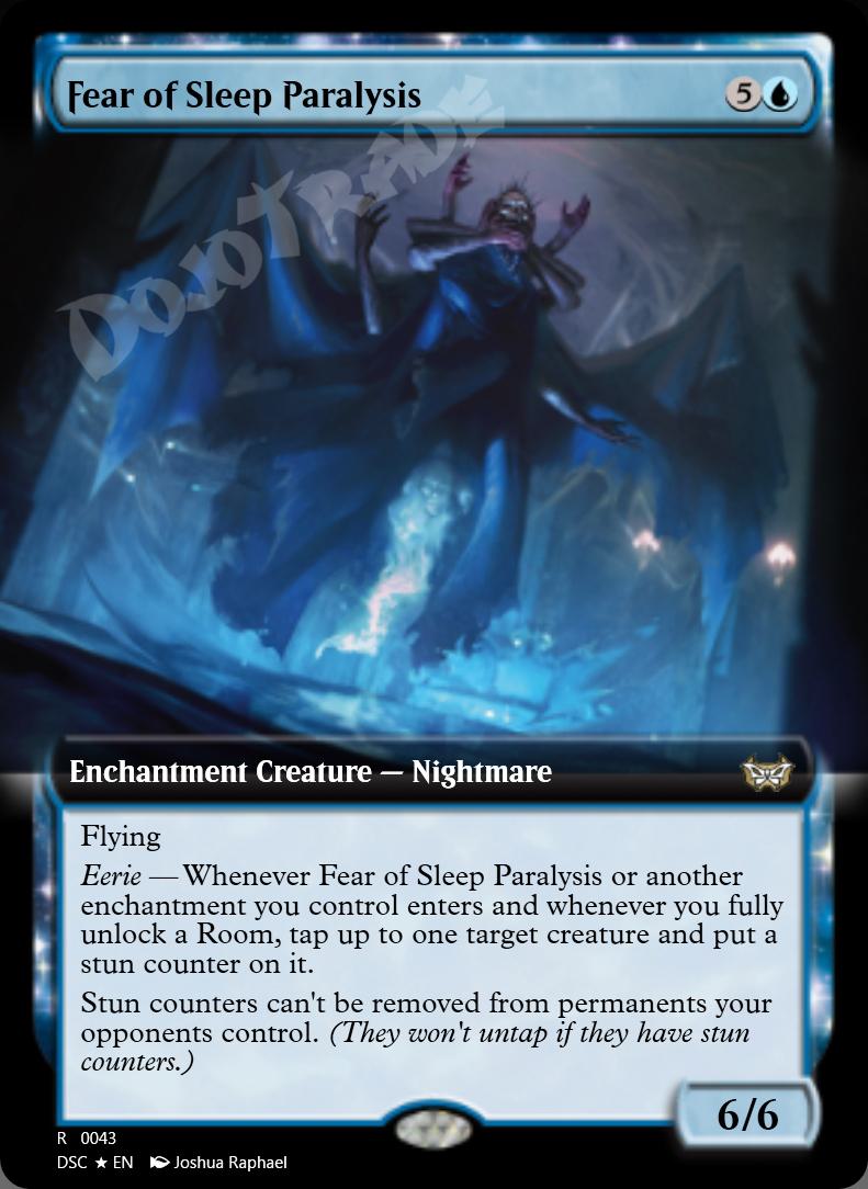 Fear of Sleep Paralysis (Extended Art) FOIL