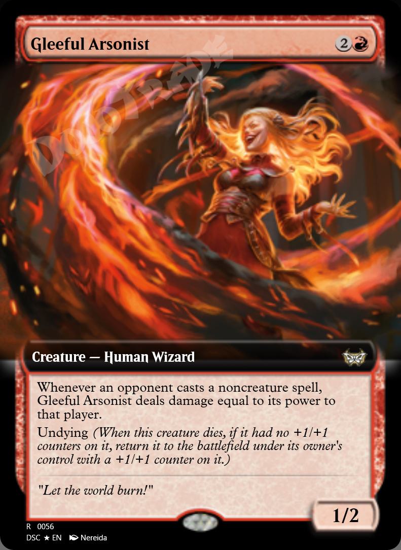 Gleeful Arsonist (Extended Art) FOIL