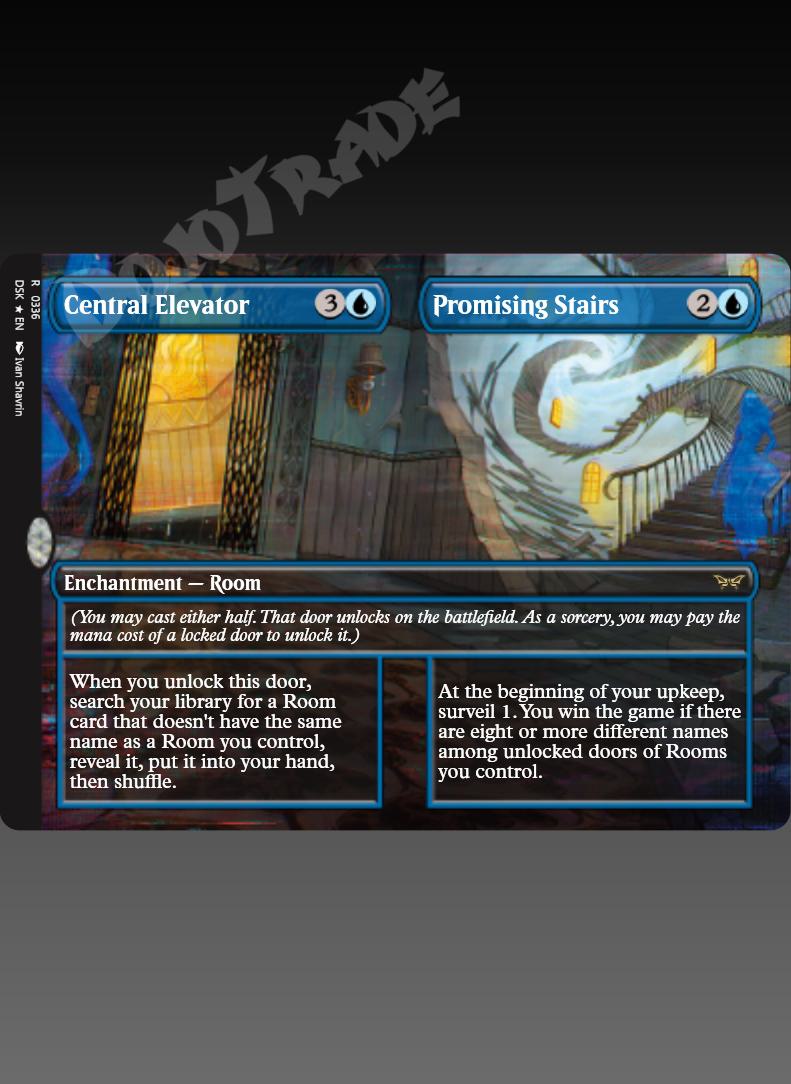 Central Elevator/Promising Stairs (Borderless) FOIL