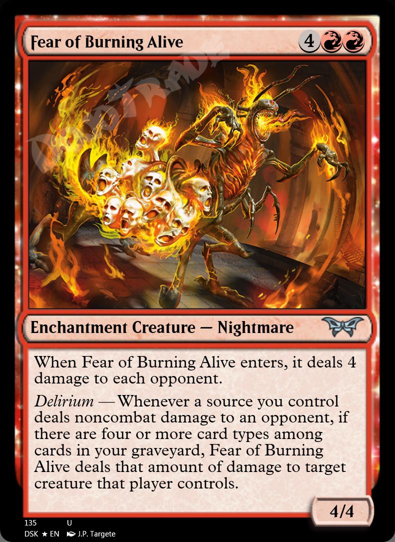 Fear of Burning Alive FOIL