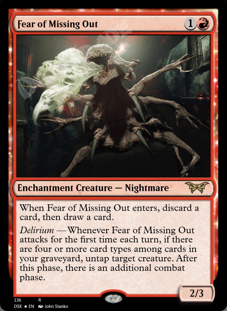 Fear of Missing Out FOIL