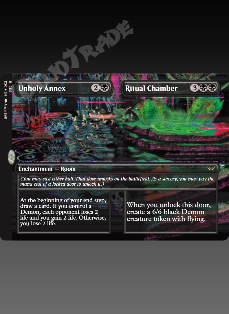 Unholy Annex/Ritual Chamber (Borderless) FOIL