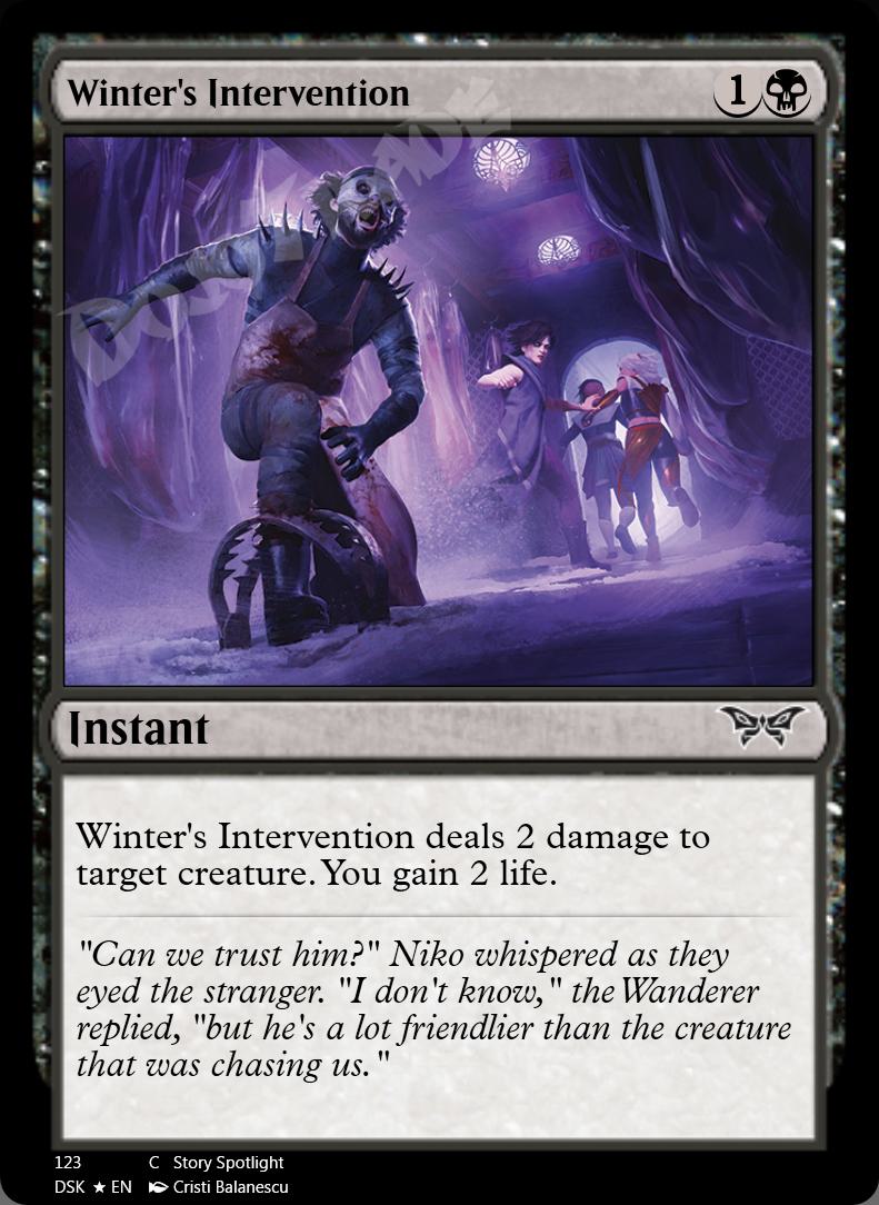 Winter's Intervention FOIL